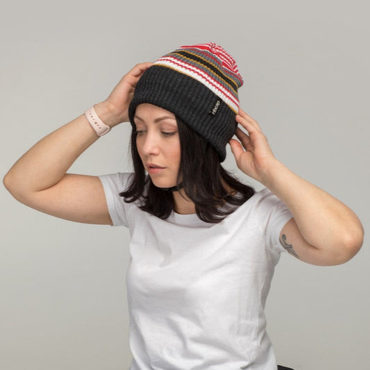 Iggy stripy Ribcap medical grade helmet adult woman